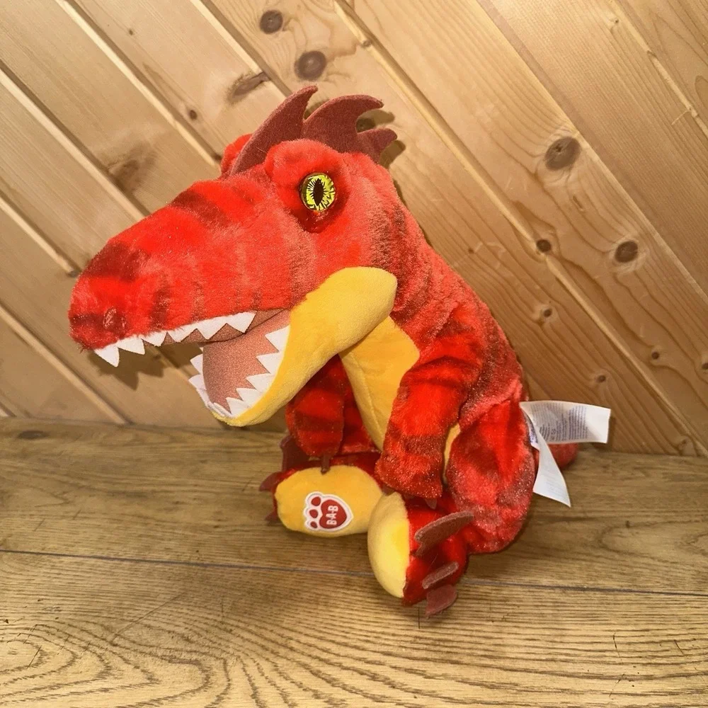 Build‎ A Bear Workshop BAB Red Raptor Dinosaur 16